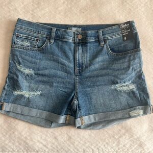 New York and Company Soho Women's Distressed Blue Jean Shorts